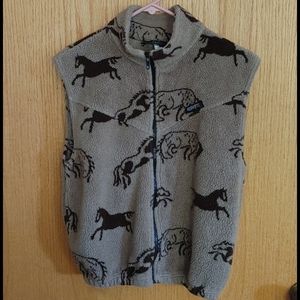 Kerrits On Course Fleece Vest Horse Equestrian Rid